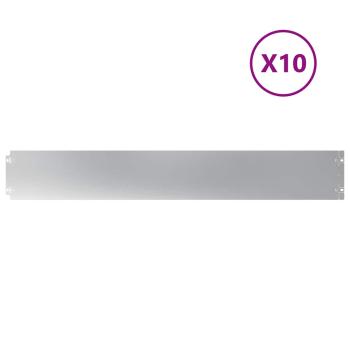 Rasenkanten 10 Stk. 15x103 cm Verzinkter Stahl