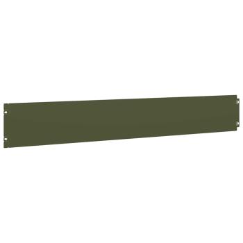 Rasenkanten 50 Stk. Olivgrün 15x103 cm Kaltgewalzter Stahl