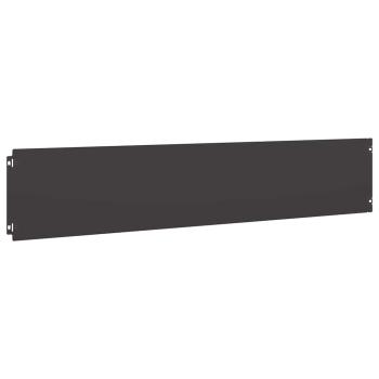 Rasenkanten 10 Stk. Schwarz 20x103 cm Kaltgewalzter Stahl