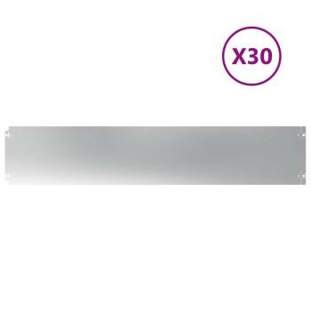 Rasenkanten 30 Stk. 20x103 cm Verzinkter Stahl