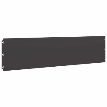 Rasenkanten 20 Stk. Schwarz 25x103 cm Kaltgewalzter Stahl