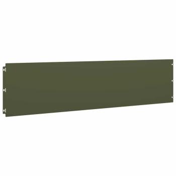 Rasenkanten 20 Stk. Olivgrün 25x103 cm Kaltgewalzter Stahl