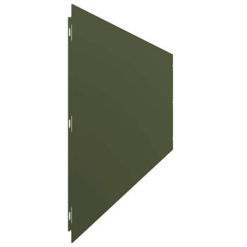 Rasenkanten 20 Stk. Olivgrün 25x103 cm Kaltgewalzter Stahl