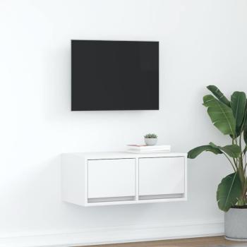ARDEBO.de - TV-Schrank Weiß 60x31x25,5 cm Holzwerkstoff