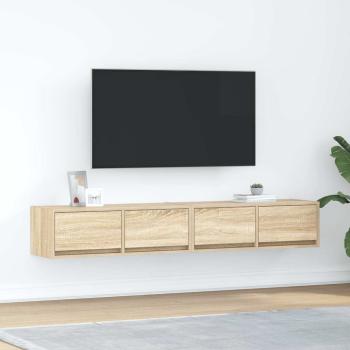 ARDEBO.de - TV-Schränke 2 Stk. Sonoma-Eiche 80x31x25,5 cm Holzwerkstoff