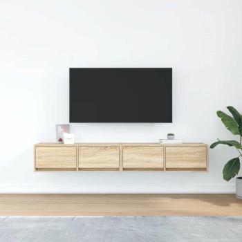 TV-Schränke 2 Stk. Sonoma-Eiche 80x31x25,5 cm Holzwerkstoff
