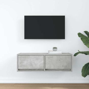 TV-Schrank Betongrau 80x31x25,5 cm Holzwerkstoff