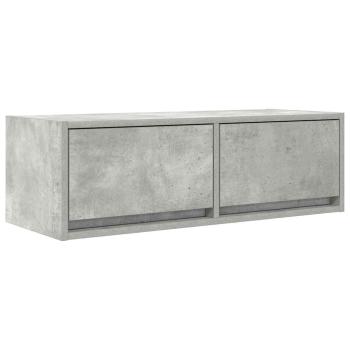 TV-Schränke 2 Stk. Betongrau 80x31x25,5 cm Holzwerkstoff