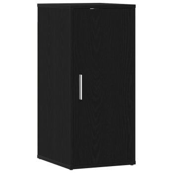Schuhschrank Schwarz Eichen-Optik 32x35x70 cm Holzwerkstoff