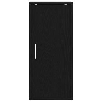 Schuhschrank Schwarz Eichen-Optik 32x35x70 cm Holzwerkstoff