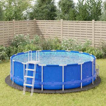 ARDEBO.de - Pool-Bodentuch Hellgrau Ø458 cm Polyester Geotextil