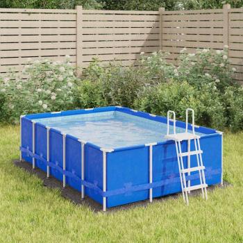 ARDEBO.de - Pool-Bodentuch Hellgrau 300x220 cm Polyester Geotextil