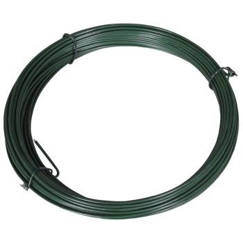Zaun-Bindedraht 25 m 1,4/2 mm Stahl Grün