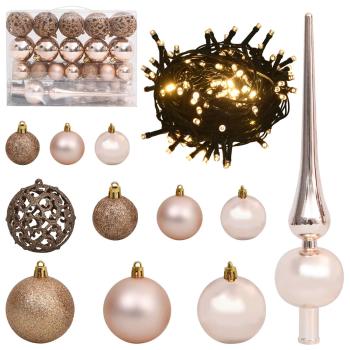 Künstlicher Weihnachtsbaum Weiß 68 x 68 x 120 cm PVC und Metall
