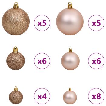 Künstlicher Weihnachtsbaum Weiß 68 x 68 x 120 cm PVC und Metall