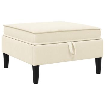 Wohnzimmergarnitur 6 Stk. Creme Stoff