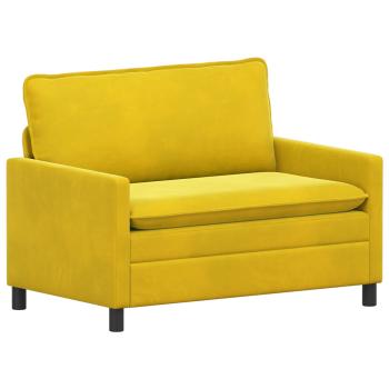 Sofa Set 2 stk. Gelb Samt