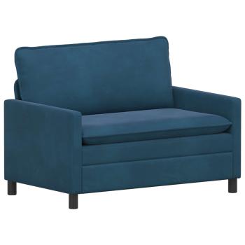 Sofa Set 2 stk. Blau Samt
