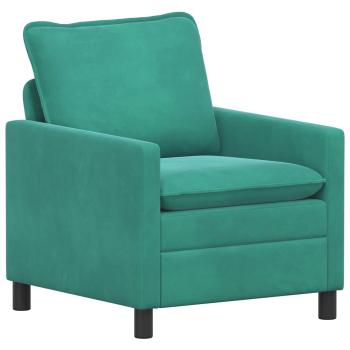 Sofa Set 2 stk. Türkis Samt