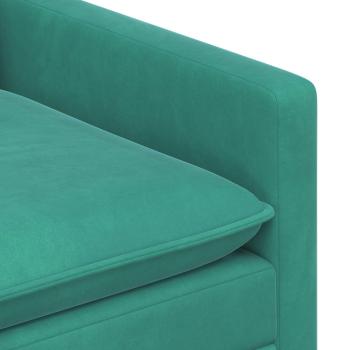 Sofa Set 2 stk. Türkis Samt