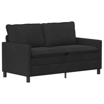 Sofa Set 2 stk. Schwarz Samt