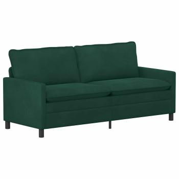 Sofa Set 2 stk. Dunkelgrün Samt