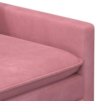 Sofa Set 2 stk. Rosa Samt