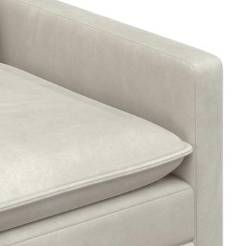 Sofa Set 2 stk. Creme Samt