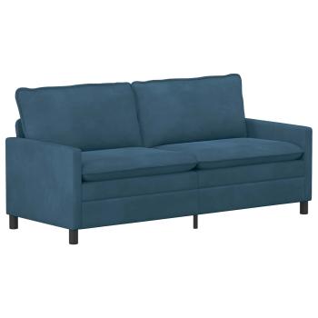 Sofa Set 2 stk. Blau Samt
