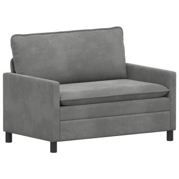 Sofa Set 2 stk. Dunkelgrau Samt