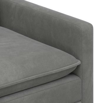 Sofa Set 2 stk. Dunkelgrau Samt