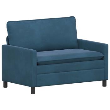 Sofa Set 2 stk. Blau Samt