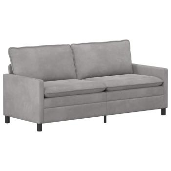 Sofa Set 2 stk. Hellgrau Samt