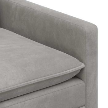 Sofa Set 2 stk. Hellgrau Samt
