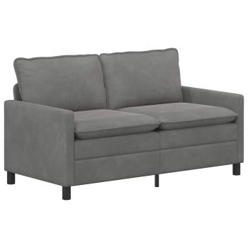 Sofa Set 2 stk. Dunkelgrau Samt