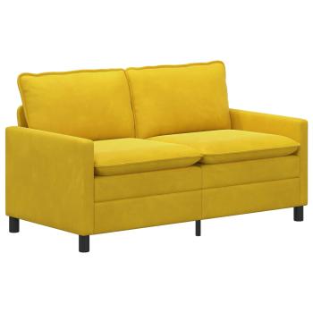 Sofa Set 2 stk. Gelb Samt