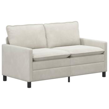 Sofa Set 2 stk. Creme Samt