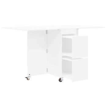 Esstisch 140 x 80 x 77 cm Holzwerkstoff Weiß Rechteckig