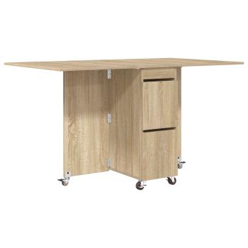 Esstisch 140 x 80 x 77 cm Holzwerkstoff Sonoma-Eiche