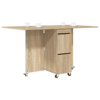 Esstisch 140 x 80 x 77 cm Holzwerkstoff Sonoma-Eiche
