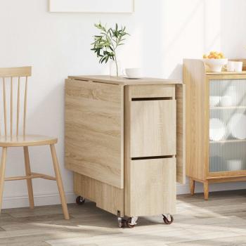 Esstisch 140 x 80 x 77 cm Holzwerkstoff Sonoma-Eiche