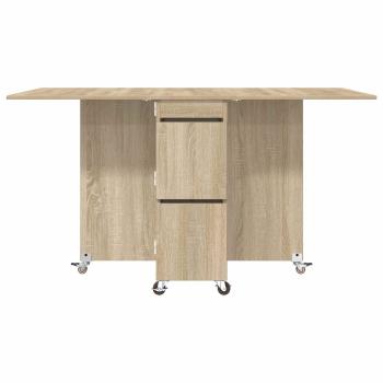 Esstisch 140 x 80 x 77 cm Holzwerkstoff Sonoma-Eiche
