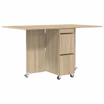 Esstisch 140 x 80 x 77 cm Holzwerkstoff Sonoma-Eiche