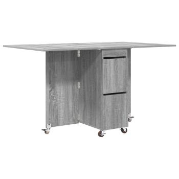Esstisch 140 x 80 x 77 cm Holzwerkstoff Grau Sonoma