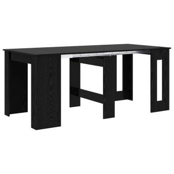 Esstisch 180 x 85 x 75 cm Holzwerkstoff Schwarze Eiche