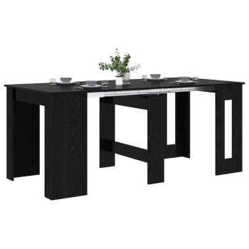 Esstisch 180 x 85 x 75 cm Holzwerkstoff Schwarze Eiche