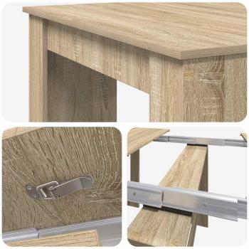 Esstisch 180 x 85 x 75 cm Holzwerkstoff Sonoma-Eiche