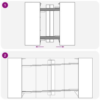 Esstisch Artisan-Eiche 180 x 85 x 75 cm Holzwerkstoff