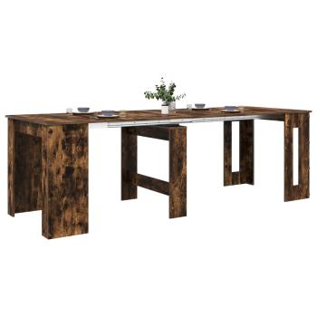 Esstisch 240 x 85 x 75 cm Holzwerkstoff Geräucherte Eiche