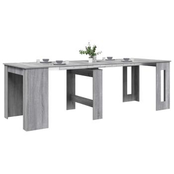 Esstisch 240 x 85 x 75 cm Holzwerkstoff Grau Sonoma